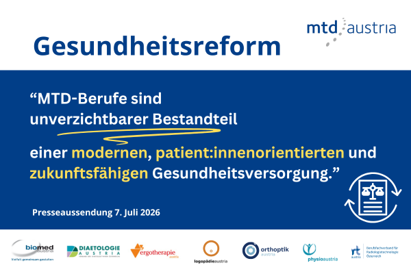 Stellungnahme zu Gesundheitsreform 2026 von MTD-Austria